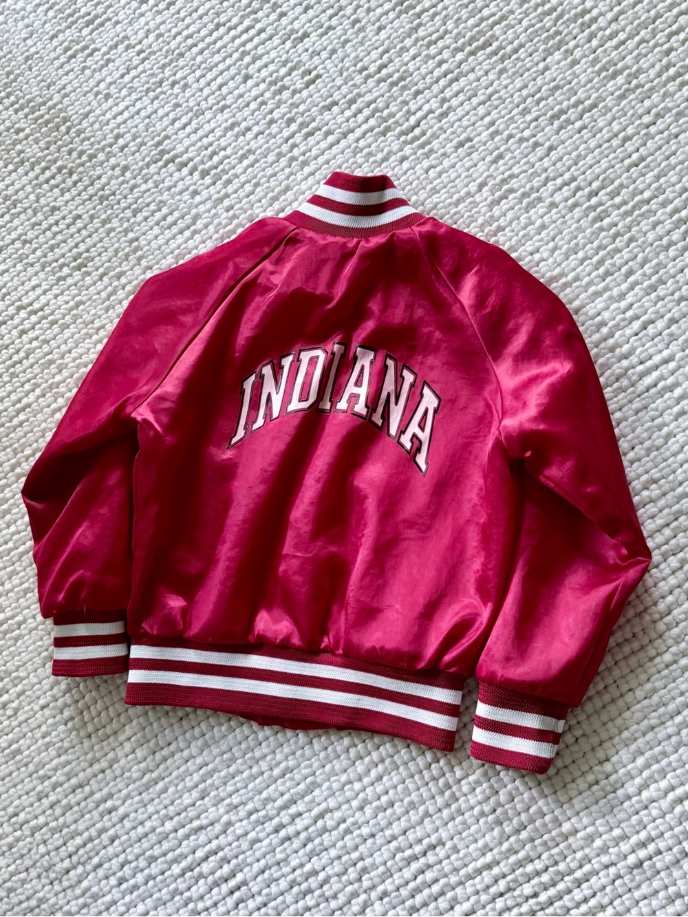 VINTAGE Satin INDIANA UNIVERSITY Youth Jacket